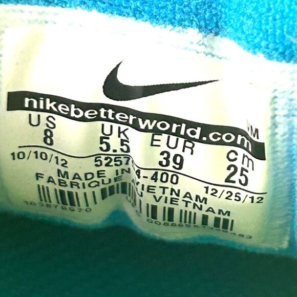 Nike Flex Experience Sneakers Womens US 8 Blue Lace Running Gym Workout Shoes - Picture 8 of 9